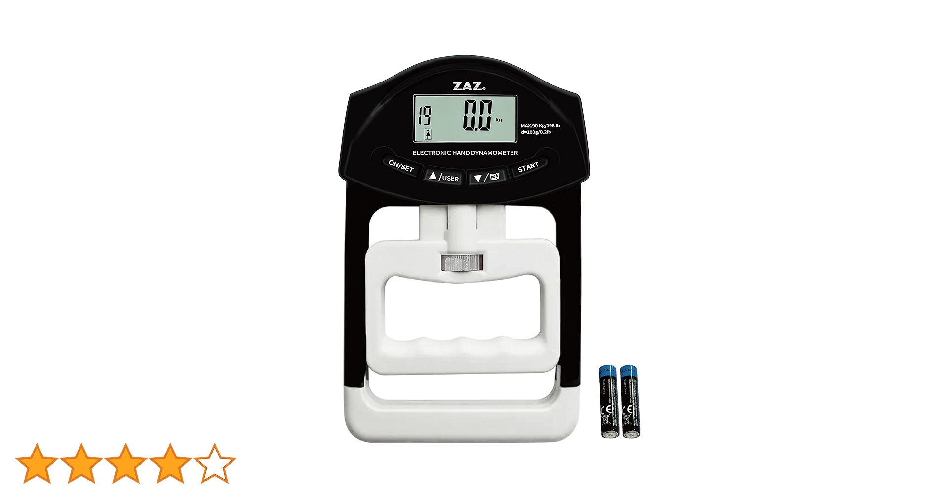 握力計 Amazon | ZAZ デジタル握力計 グレー 電池付 | ZAZ | 握力計